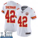 Women's Kansas City Chiefs #42 Anthony Sherman White Limited Super Bowl LIII Jersey