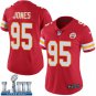 Women's Kansas City Chiefs #95 Chris Jones Red Limited Super Bowl LIII Jersey