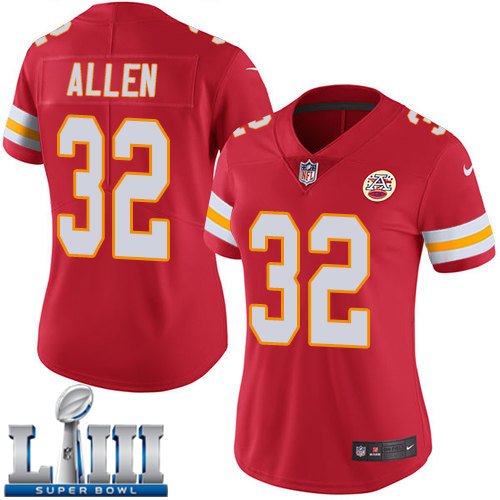 Women's Kansas City Chiefs #32 Marcus Allen Red Limited Super Bowl LIII Jersey