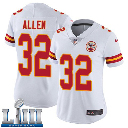 Women's Kansas City Chiefs #32 Marcus Allen White Limited Super Bowl LIII Jersey