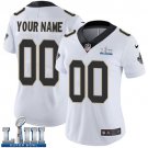 New Orleans Saints Women's Road White Super Bowl LIII Jersey: Custom Name and Numberized
