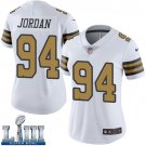 #94 New Orleans Saints Cameron Jordan Women's White Super Bowl LIII Jersey Rush