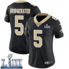 #5 New Orleans Saints Teddy Bridgewater Women's Home Black Super Bowl LIII Jersey
