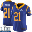 Women's Aqib Talib Los Angeles Rams Royal Blue Super Bowl LIII Jersey #21