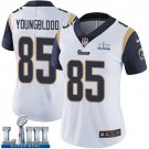 Women's Jack Youngblood Los Angeles Rams White Super Bowl LIII Jersey #85 Road