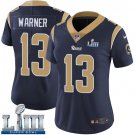Women's Kurt Warner Los Angeles Rams Navy Blue Super Bowl LIII Jersey #13 Home