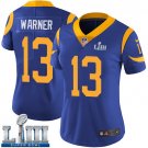Women's Kurt Warner Los Angeles Rams Royal Blue Super Bowl LIII Jersey #13