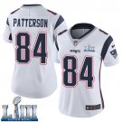 #84 New England Patriots Cordarrelle Patterson Women's Road White Super Bowl LIII Jersey