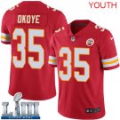 Youth Kansas City Chiefs #35 Christian Okoye Red Super Bowl LIII Jersey