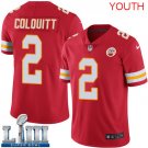 Youth Kansas City Chiefs #2 Dustin Colquitt Red Super Bowl LIII Jersey