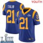 Youth Limited Aqib Talib Los Angeles Rams Royal Blue Super Bowl LIII Jersey #21
