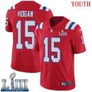 #15 New England Patriots Chris Hogan Youth Alternate Red Super Bowl LIII Jersey