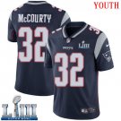 #32 New England Patriots Devin McCourty Youth Home Navy Blue Super Bowl LIII Jersey