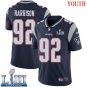 #92 New England Patriots James Harrison Youth Home Navy Blue Super Bowl LIII Jersey