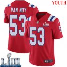 #New England Patriots Kyle Van Noy Youth Alternate Red Super Bowl LIII Jersey
