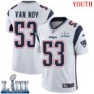 #New England Patriots Kyle Van Noy Youth Road White Super Bowl LIII Jersey