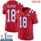 #18 New England Patriots Matthew Slater Youth Alternate Red Super Bowl LIII Jersey
