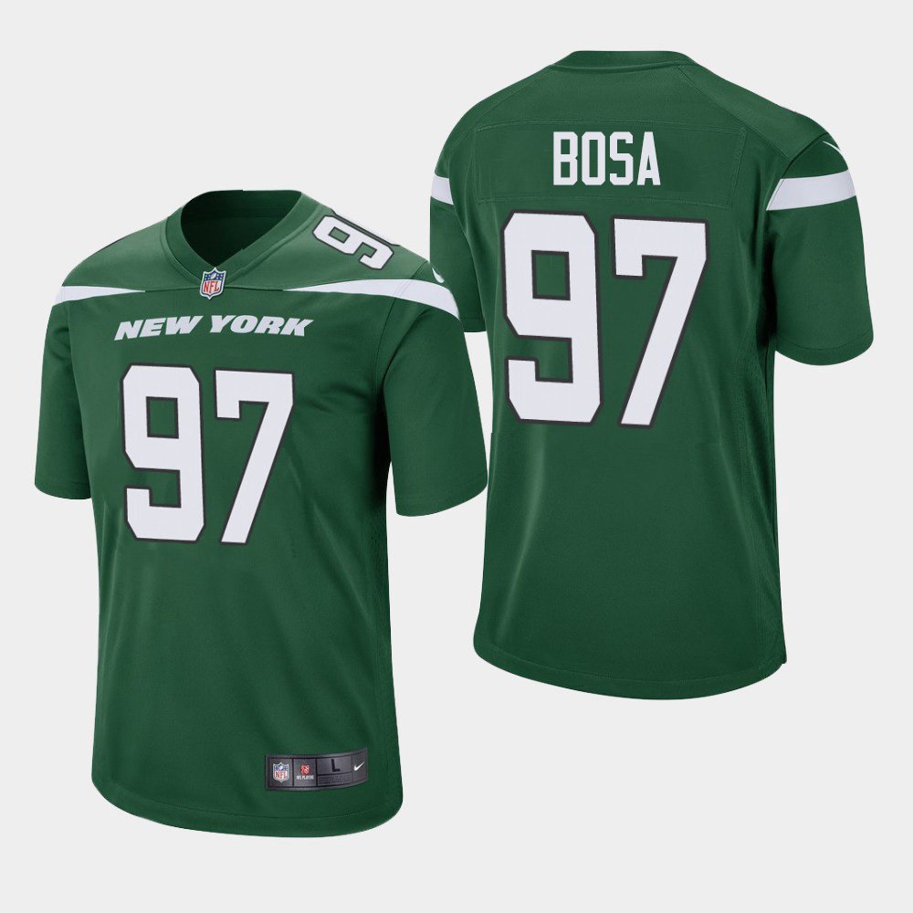 Men's 2019 Draft New York Jets NICK BOSA Gotham Green Jersey