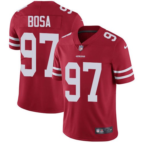 Youth 2019 Draft San Francisco 49ers NICK BOSA Red Jersey