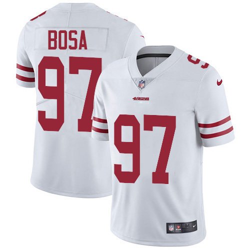 Youth 2019 Draft San Francisco 49ers NICK BOSA White Jersey