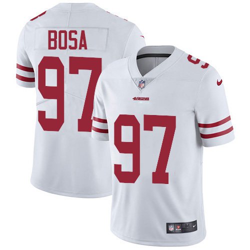 Men's San Francisco 49ers #97 Nick Bosa White Limited Jersey