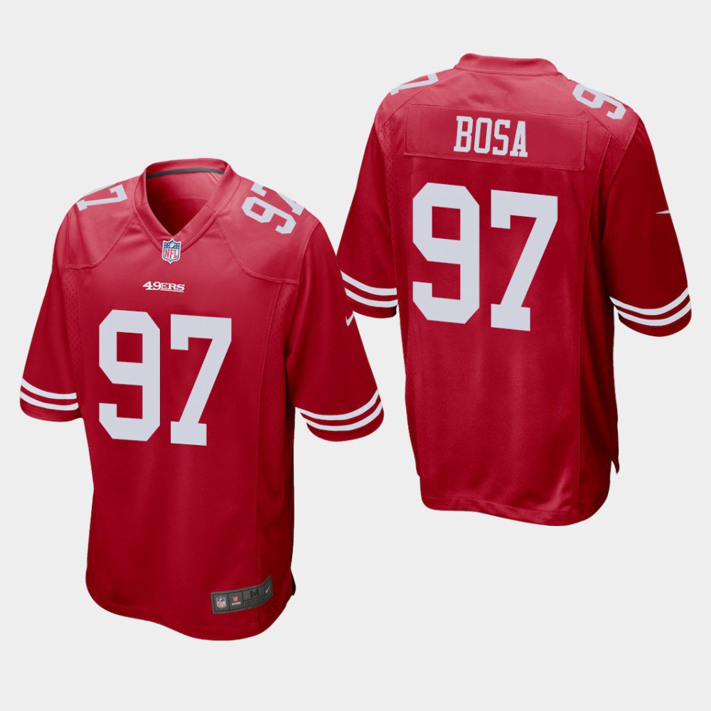 Men's San Francisco 49ers #97 Nick Bosa Game Jersey - Scarlet