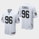 Men's Oakland Raiders #96 Clelin Ferrell Game Jersey - White