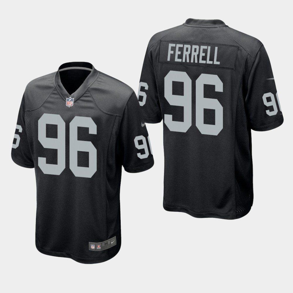Men's Oakland Raiders #96 Clelin Ferrell Game Jersey - Black
