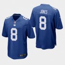 Men's New York Giants #8 Daniel Jones Game Jersey - Royal