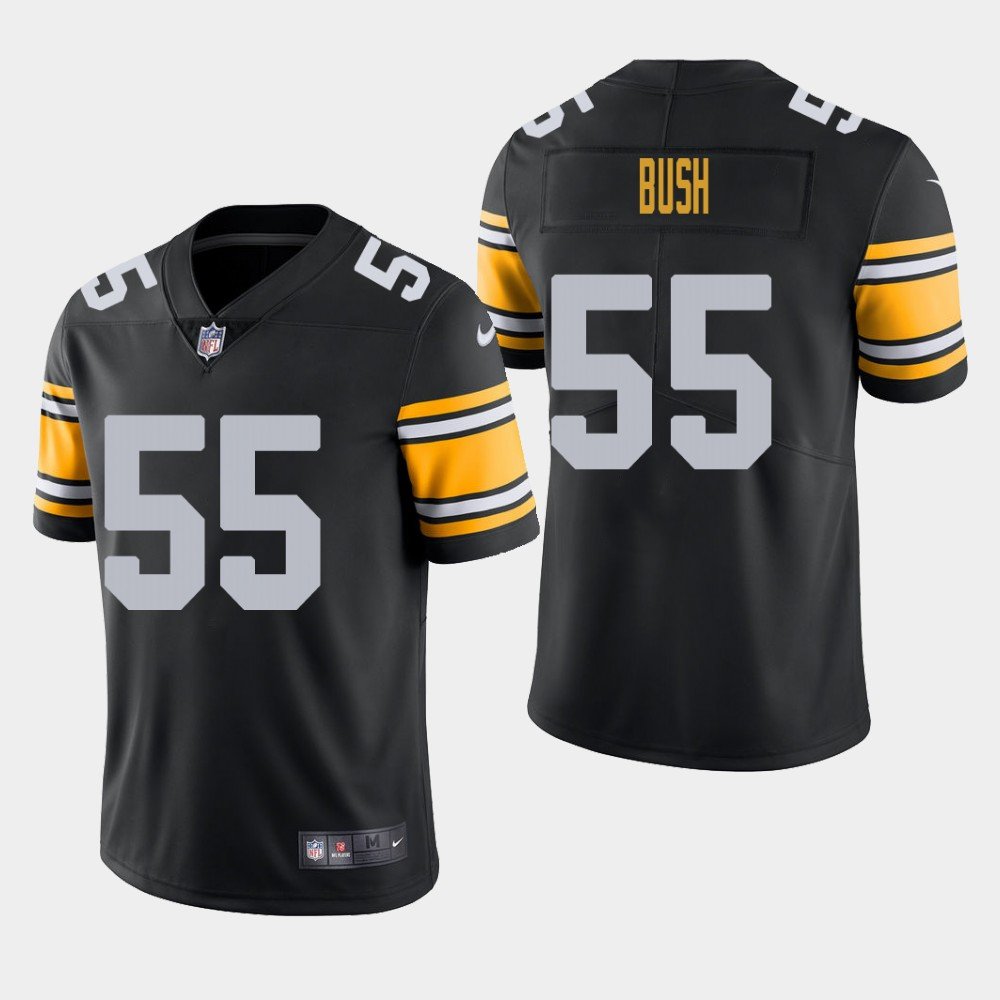 Men's Pittsburgh Steelers #55 Devin Bush Alternate Vapor Limited Jersey - Black
