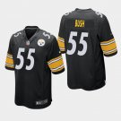 Men's Pittsburgh Steelers #55 Devin Bush Game Jersey - Black