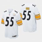 Men's Pittsburgh Steelers #55 Devin Bush Game Jersey - White