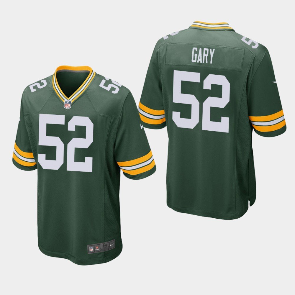 Men's Green Bay Packers #52 Rashan Gary Game Jersey - Green