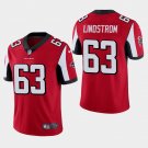 Men's Atlanta Falcons #63 Chris Lindstrom Vapor Limited Jersey - Red