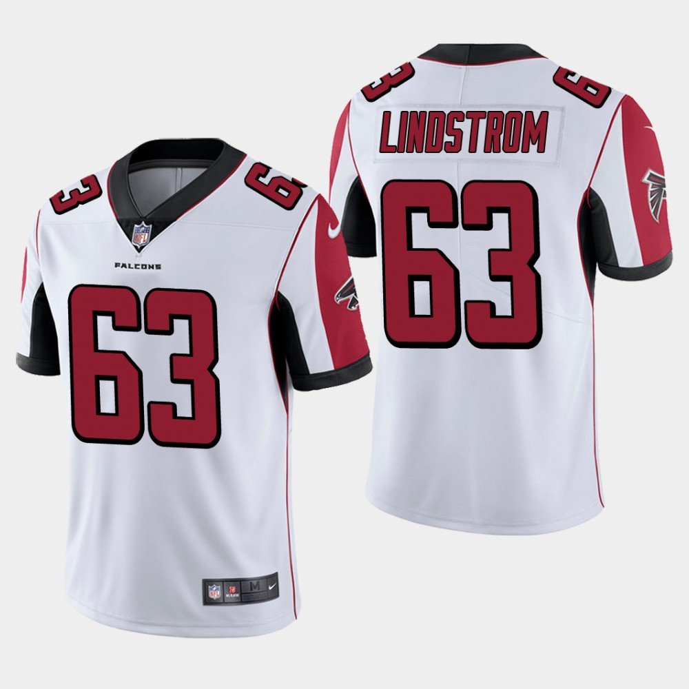 Men's Atlanta Falcons #63 Chris Lindstrom Vapor Limited Jersey - White