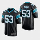 Men's Carolina Panthers #53 Brian Burns Game Jersey - Black
