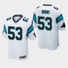 Men's Carolina Panthers #53 Brian Burns Game Jersey - White
