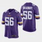 Men's Minnesota Vikings #56 Garrett Bradbury Game Jersey - Purple