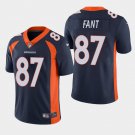 Men's Denver Broncos #87 Noah Fant Vapor Limited Jersey - Navy