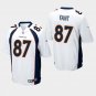 Men's Denver Broncos #87 Noah Fant Game Jersey - White