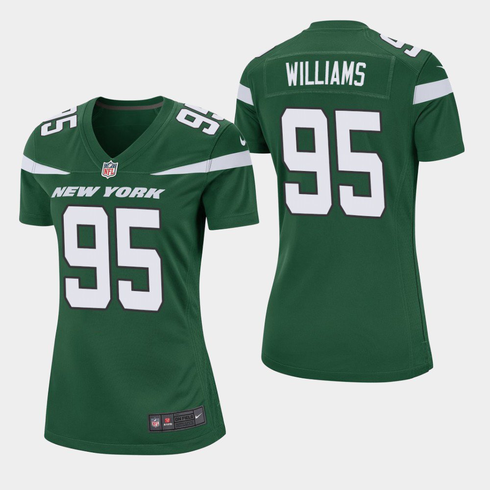 Women's New York Jets #95 Quinnen Williams Game Jersey - Green