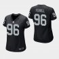 Women's Oakland Raiders #96 Clelin Ferrell Game Jersey - Black