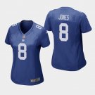Women's New York Giants #8 Daniel Jones Game Jersey - Royal