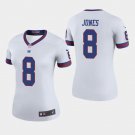 Women's New York Giants #8 Daniel Jones Color Rush Legend Jersey - White