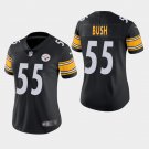 Women's Pittsburgh Steelers #55 Devin Bush Vapor Limited Jersey - Black