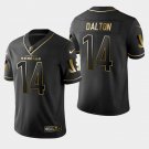 Bengals #14 Andy Dalton Golden Edition Jersey - Black