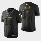 Bills #17 Josh Allen Golden Edition Jersey - Black