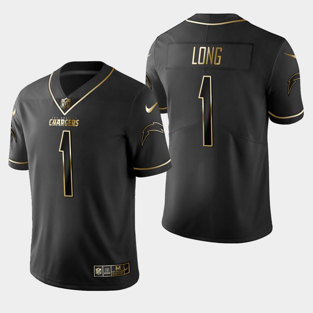Chargers #1 Ty Long Golden Edition Jersey - Black