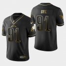 Eagles #91 Fletcher Cox Golden Edition Jersey - Black