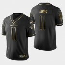 Falcons #11 Julio Jones Golden Edition Jersey - Black